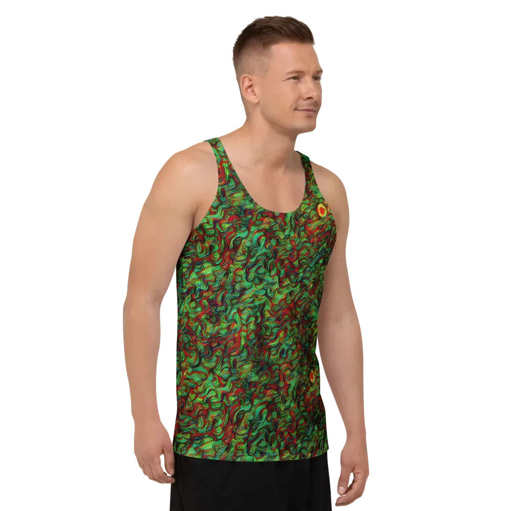 Viridian Fever on Men's Tank Top — Right Front