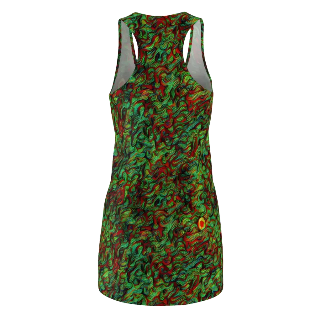 Viridian Fever on Racerback Dress — Back