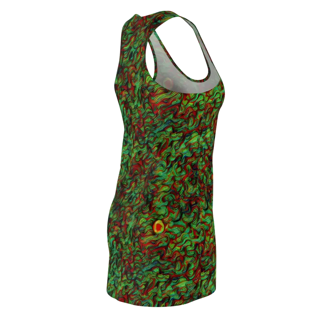 Viridian Fever on Racerback Dress — Back Side