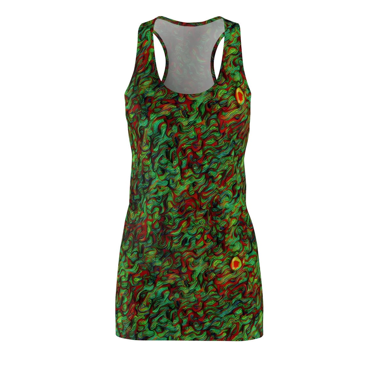 Viridian Fever on Racerback Dress — Front