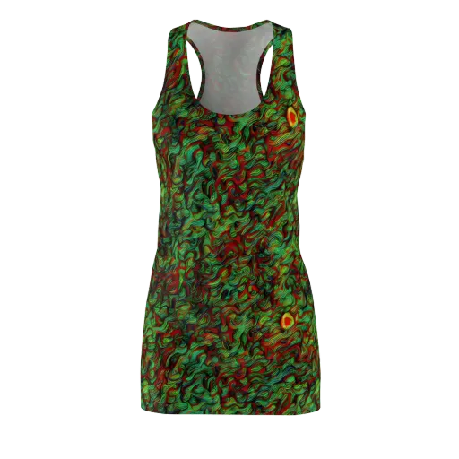 Viridian Fever on a Racerback Dress