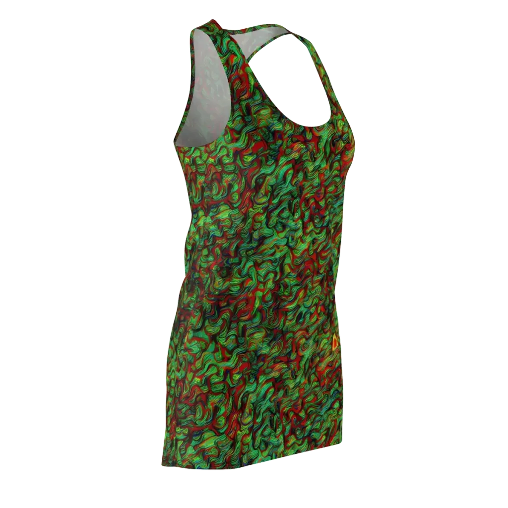 Viridian Fever on Racerback Dress — Front Side