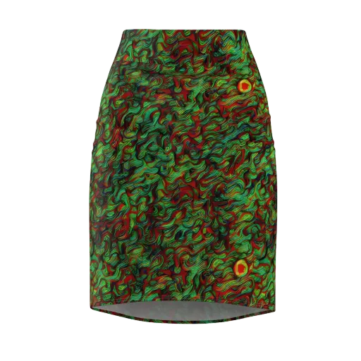 Viridian Fever on a Pencil Skirt