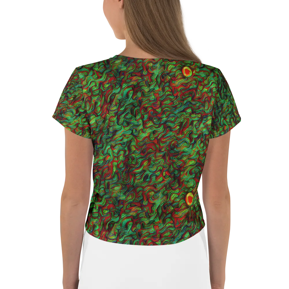 Viridian Fever on Crop Tee — Back
