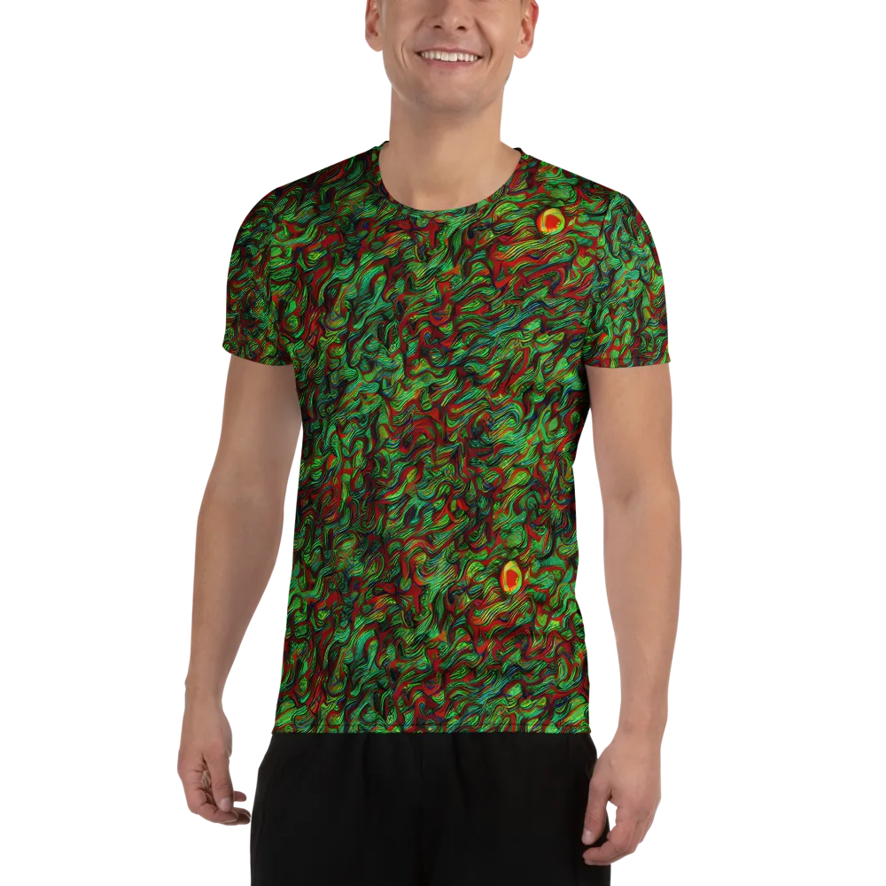 Viridian Fever on Men's Athletic T-Shirt — Front