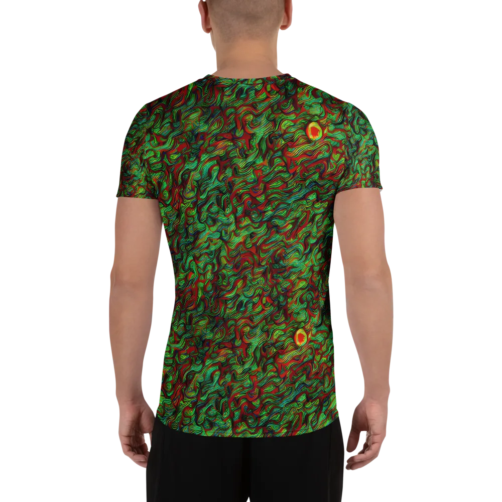 Viridian Fever on Men's Athletic T-Shirt — Back