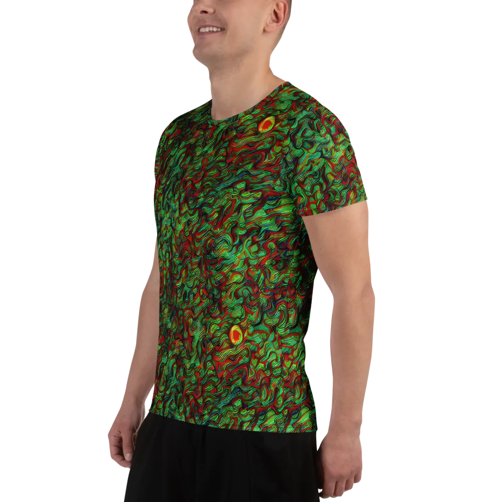 Viridian Fever on Men's Athletic T-Shirt — Left