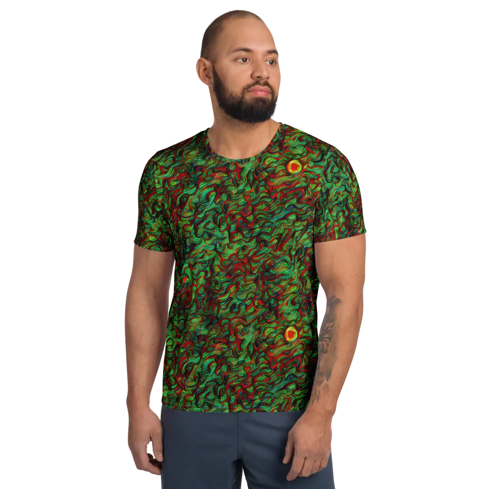 Viridian Fever on Men's Athletic T-Shirt — Front