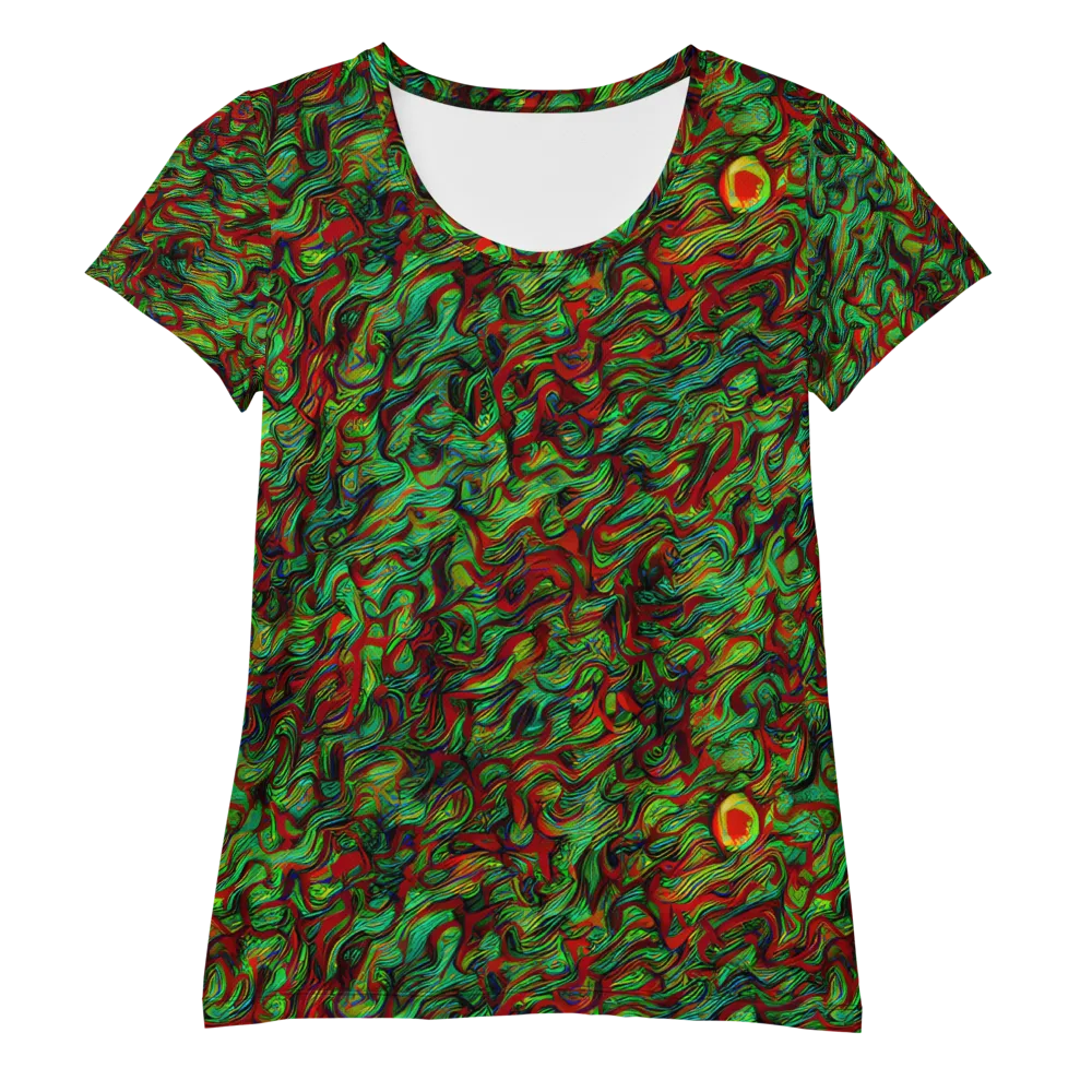Viridian Fever on Women's Athletic T-Shirt — Front