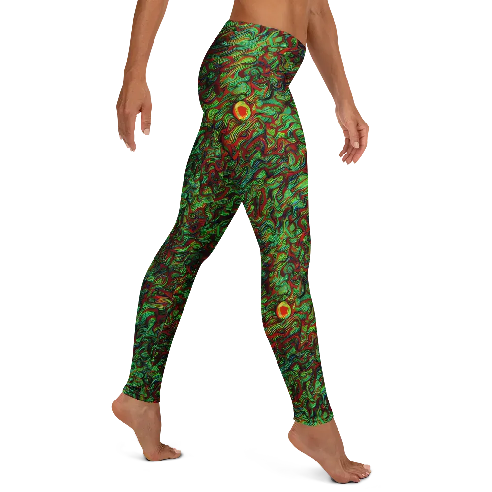 Viridian Fever on Leggings — Right