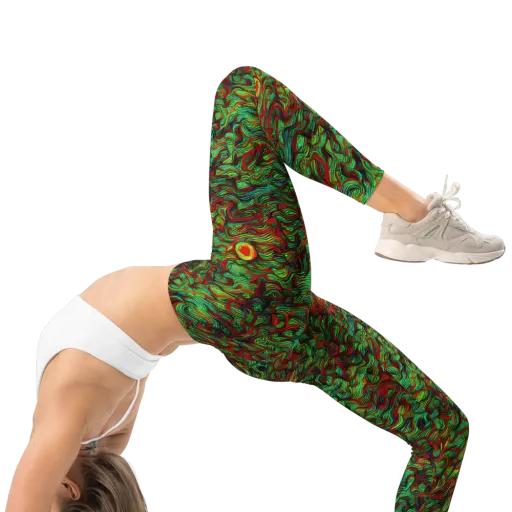 Viridian Fever on a Leggings