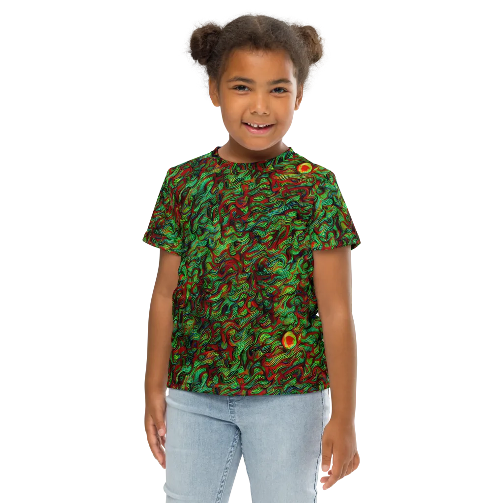 Viridian Fever on Kids Crew Neck T-Shirt — Front