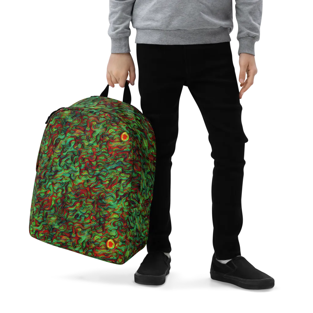 Viridian Fever on Minimalist Backpack — Zoomed-in
