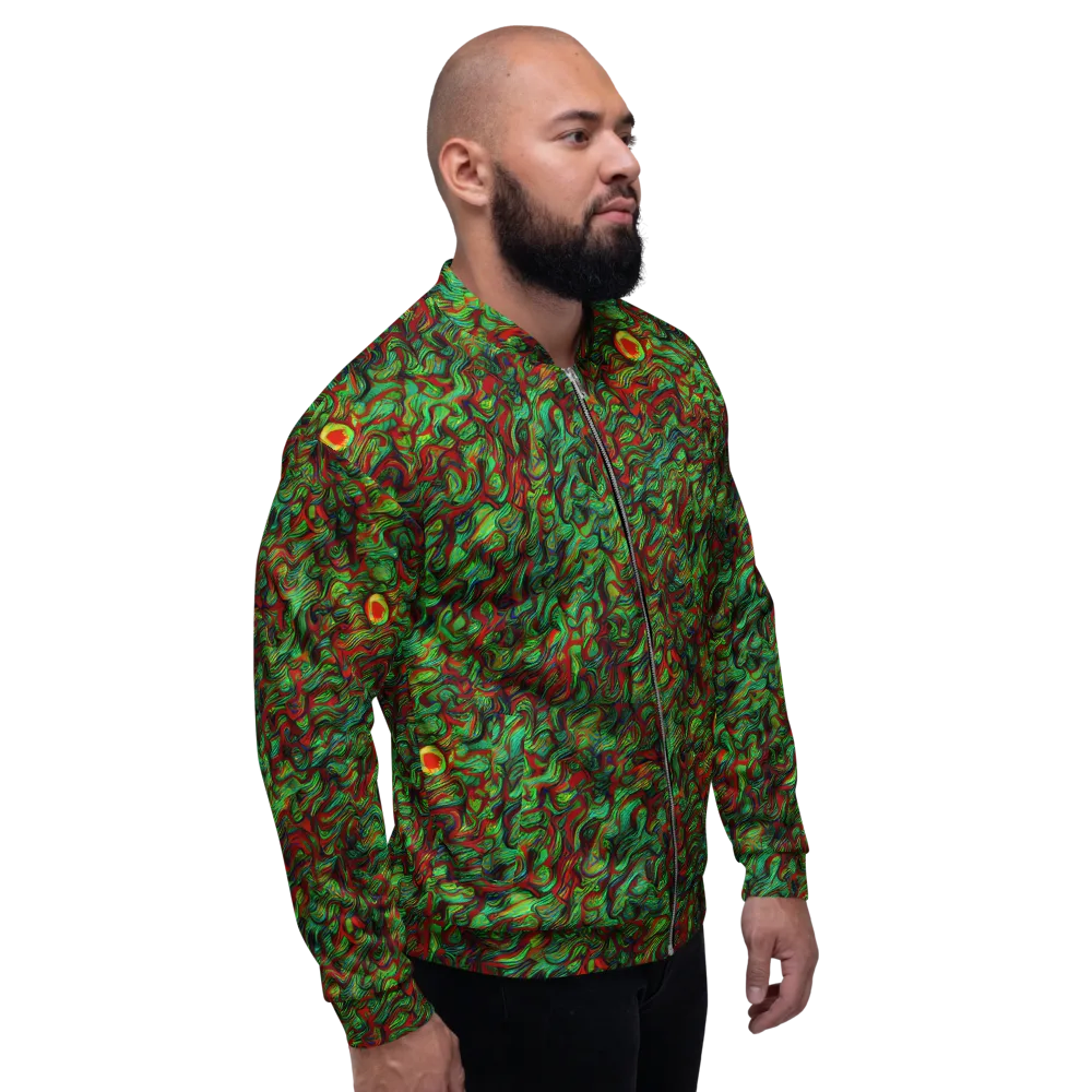 Viridian Fever on Bomber Jacket — Right
