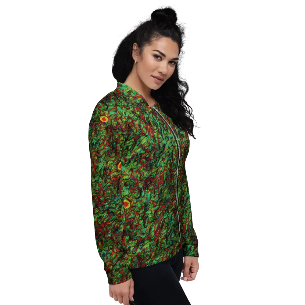 Viridian Fever on Bomber Jacket — Right