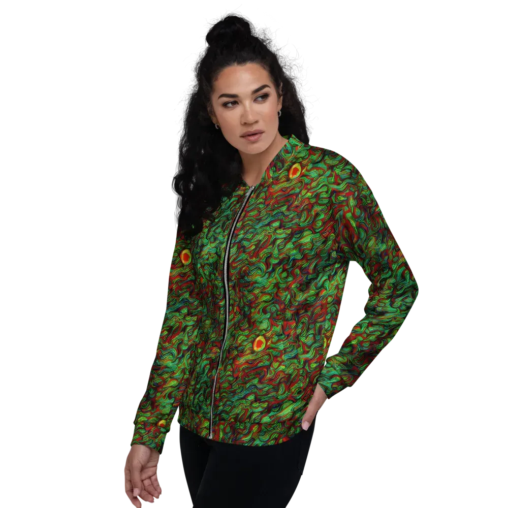 Viridian Fever on Bomber Jacket — Left