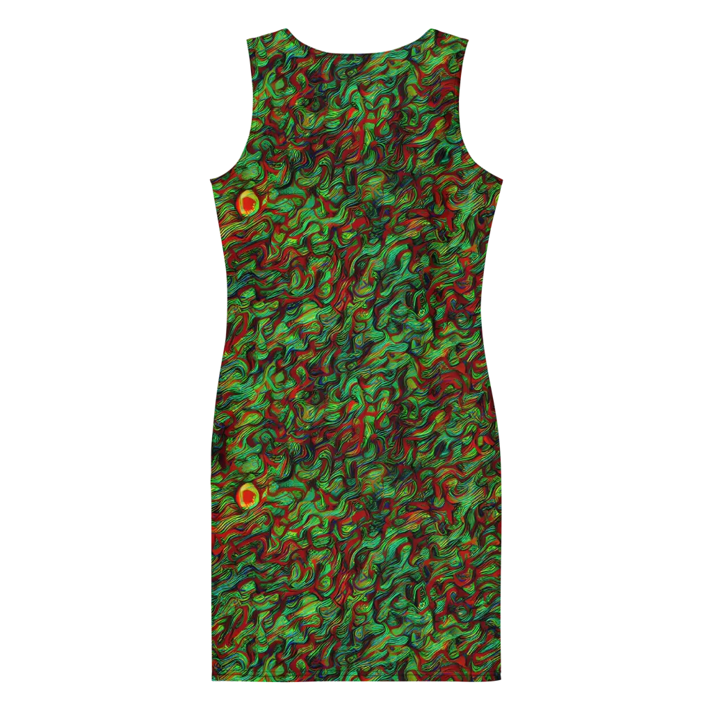 Viridian Fever on Bodycon Dress — Back