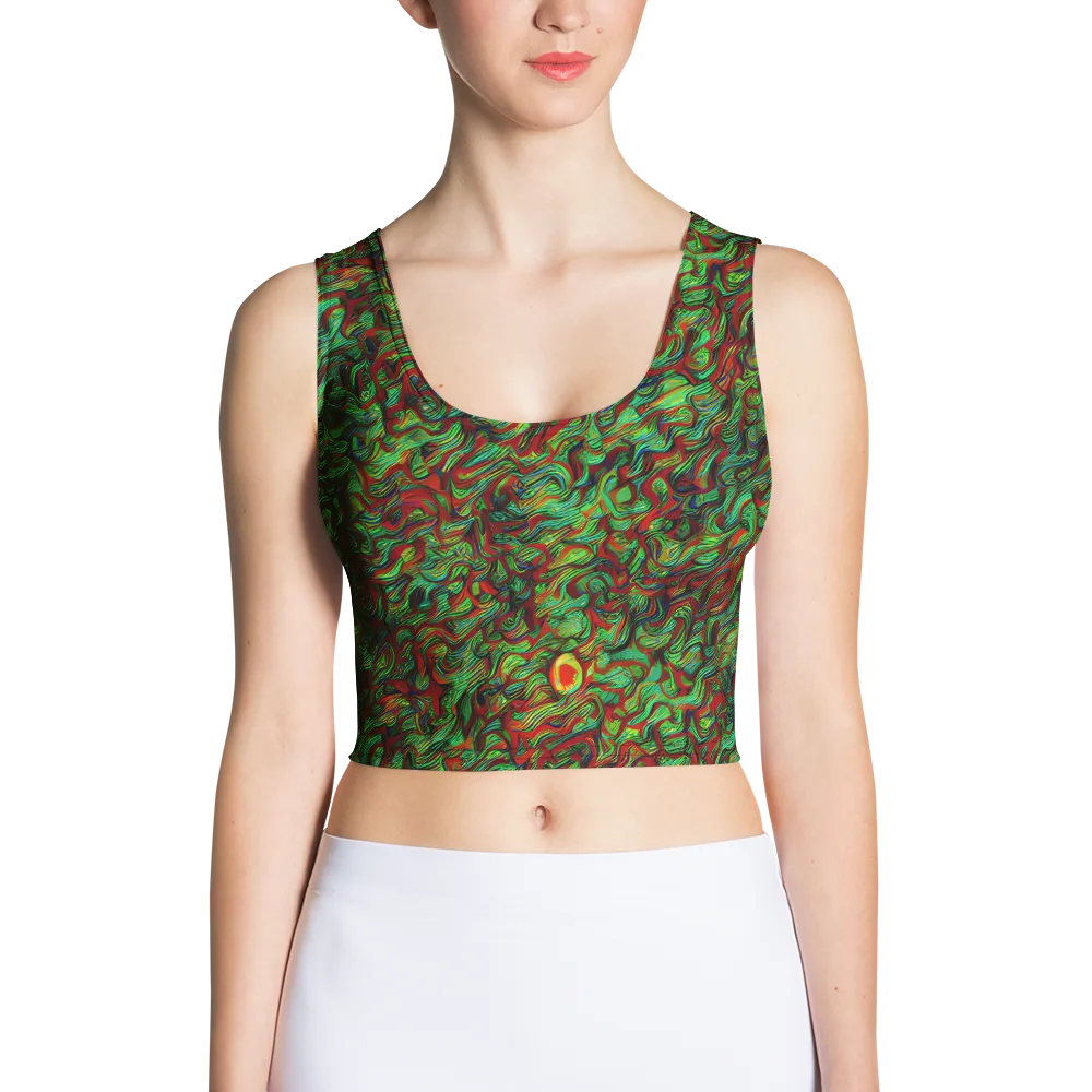 Viridian Fever on Crop Top — Front