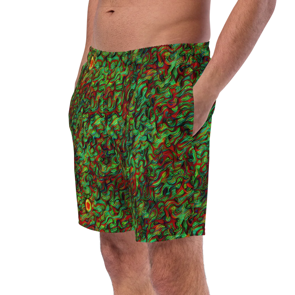 Viridian Fever on Swim Trunks — Left Front