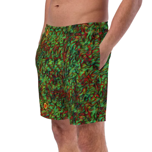 Viridian Fever on a Swim Trunks
