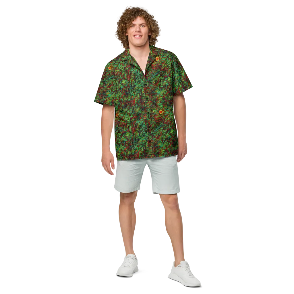 Viridian Fever on Button Shirt — Front