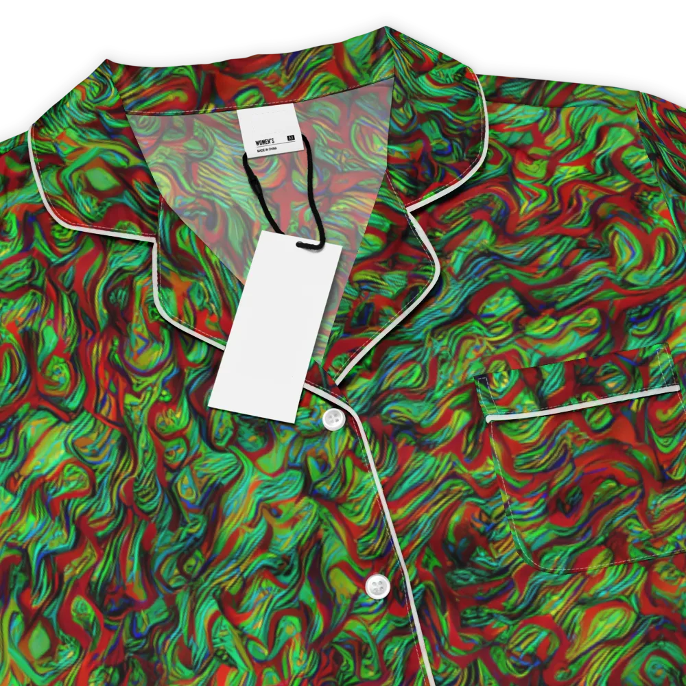 Viridian Fever on Women's Short Sleeve Pajama Top — Product details