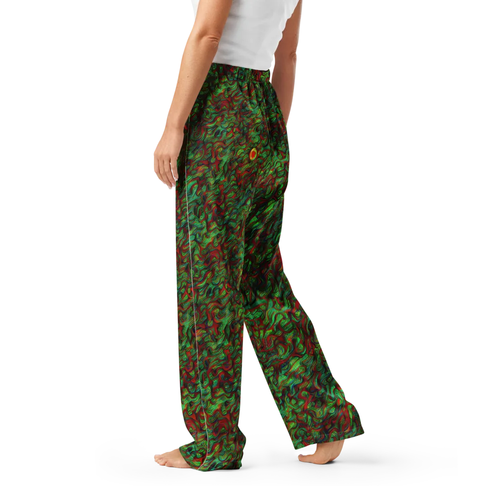 Viridian Fever on Women's Pajama Pants — Left