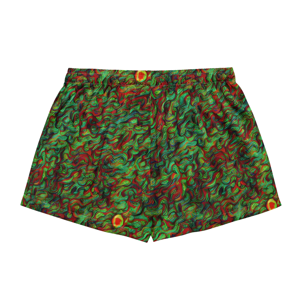 Viridian Fever on Women's Pajama Shorts — Back