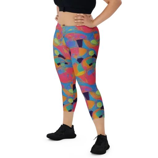 Mosaic Fever on a Capri Leggings