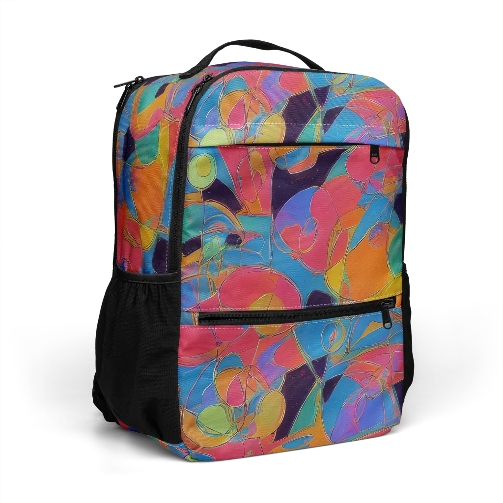 Mosaic Fever on Utility Backpack — Right Front