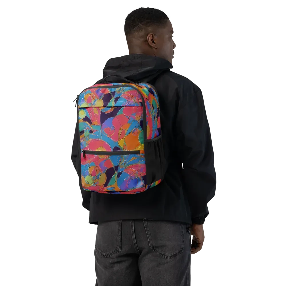 Mosaic Fever on Utility Backpack — Back