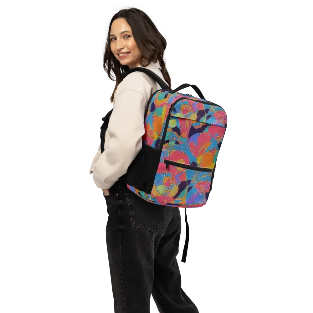 Mosaic Fever on Utility Backpack — Back