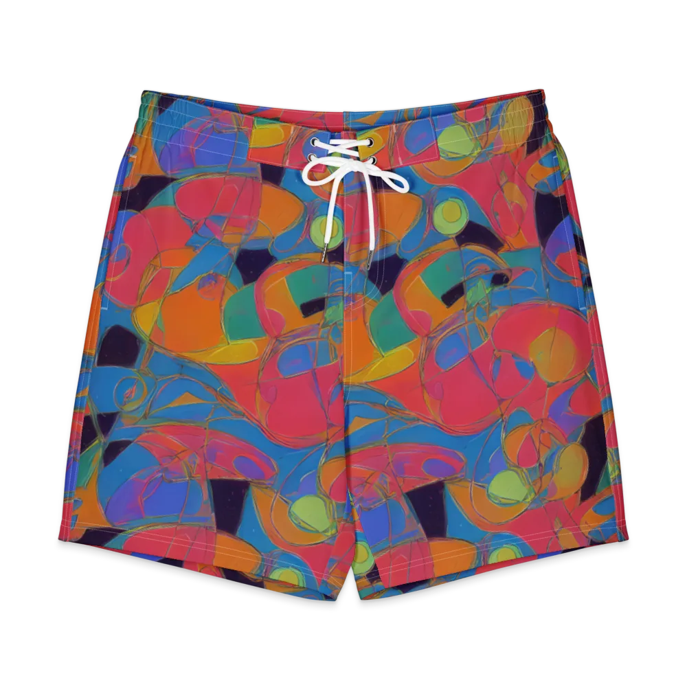 Mosaic Fever on Men's Board Shorts — Front