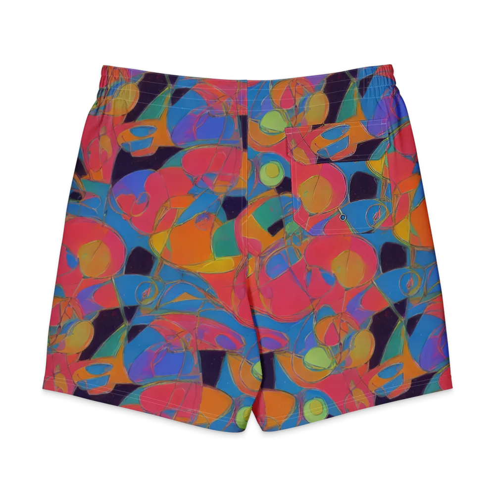 Mosaic Fever on Men's Board Shorts — Back