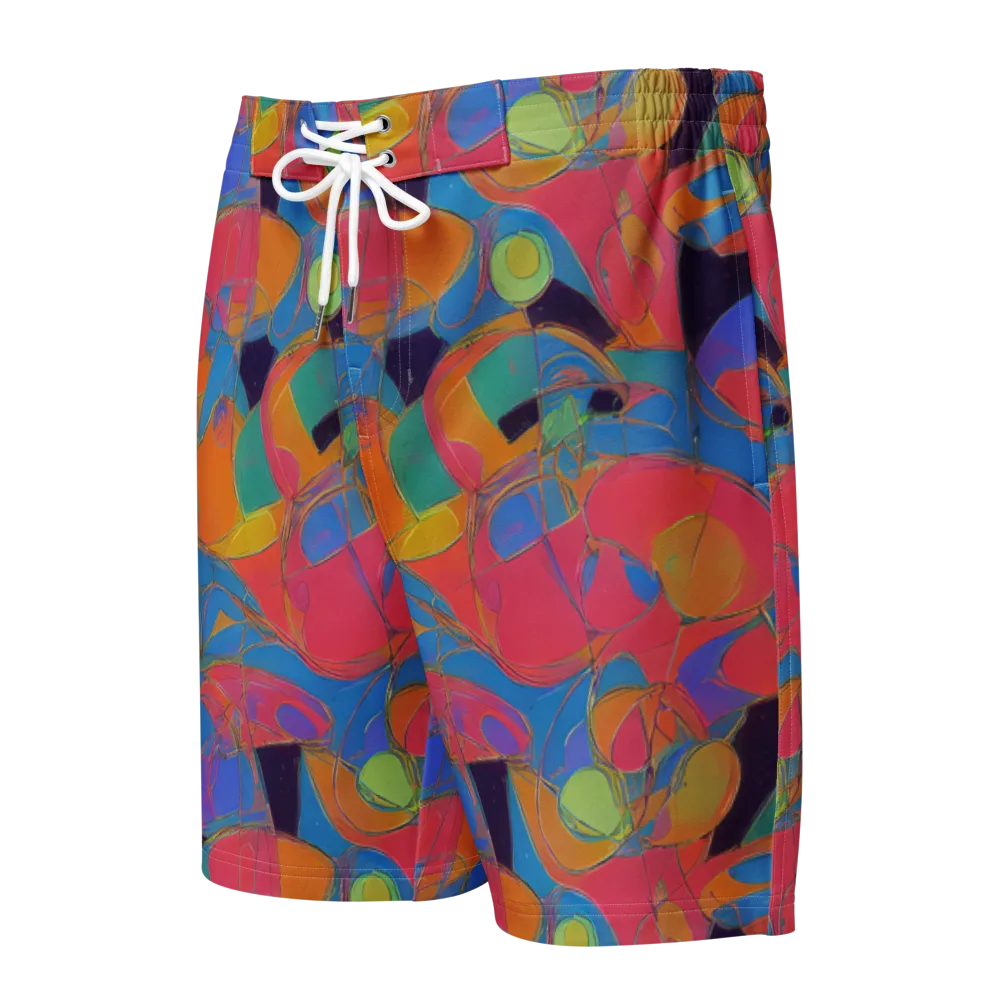 Mosaic Fever on Men's Board Shorts — Front