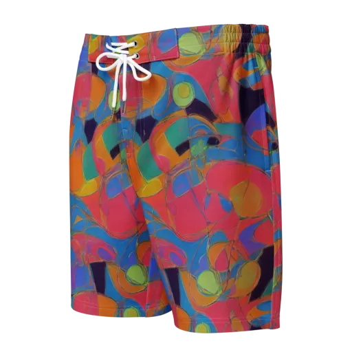 Mosaic Fever on a Men's Board Shorts