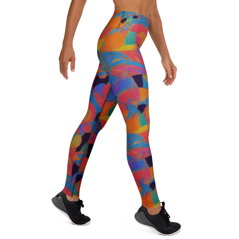 Mosaic Fever on Yoga Leggings — Right