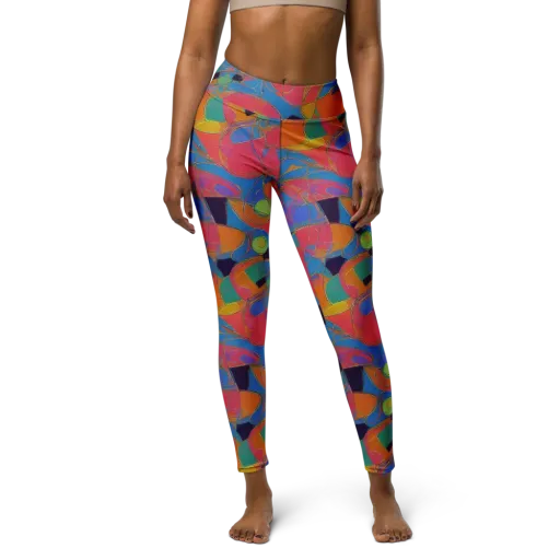 Mosaic Fever on a Yoga Leggings