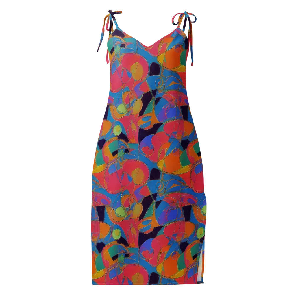 Mosaic Fever on Slip Dress — Front
