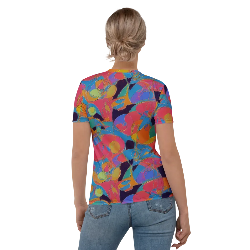 Mosaic Fever on Women's Crew Neck T-Shirt — Back