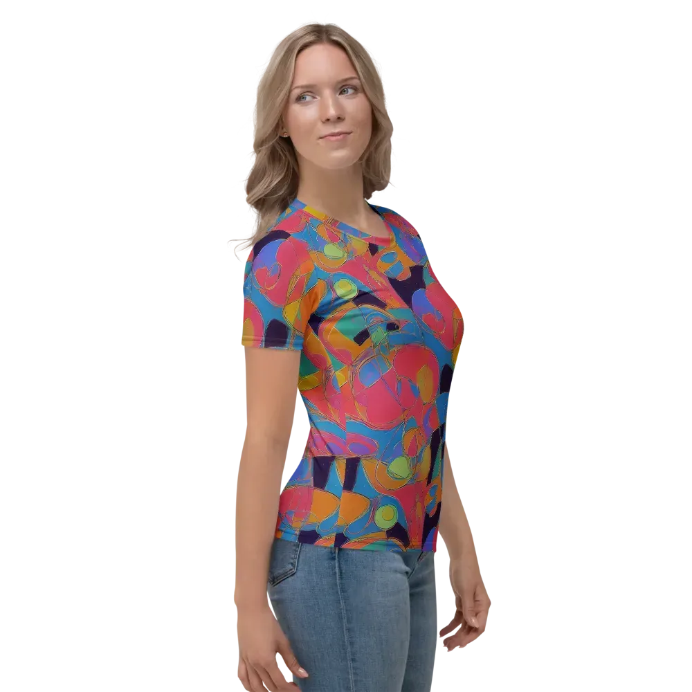 Mosaic Fever on Women's Crew Neck T-Shirt — Right