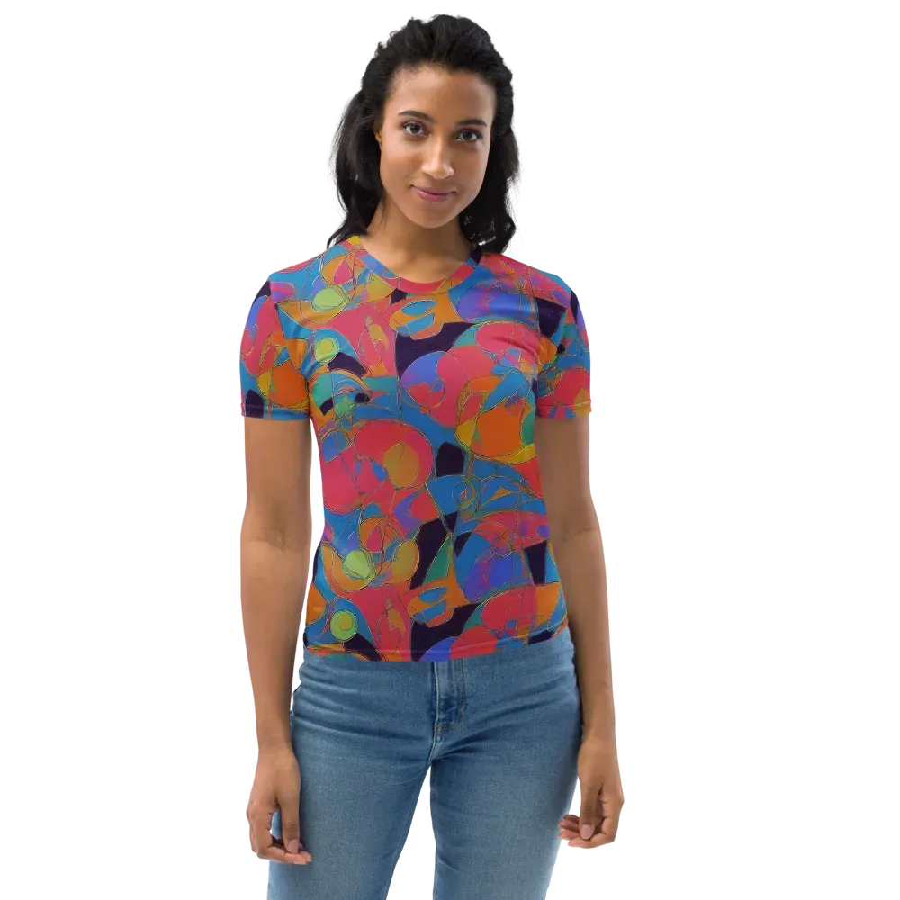 Mosaic Fever on Women's Crew Neck T-Shirt — Front
