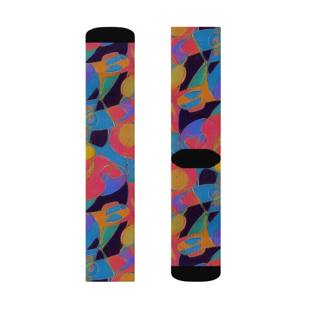 Mosaic Fever on Socks — Left Sock