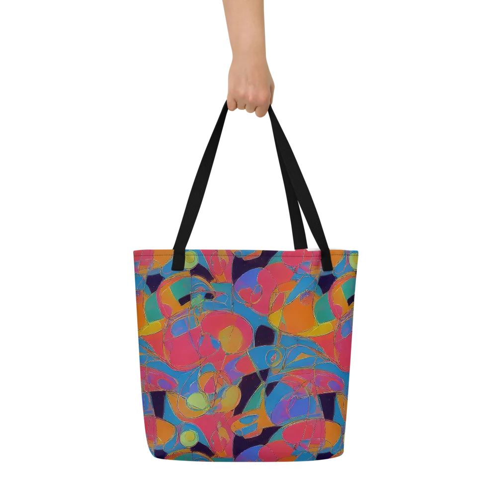 Mosaic Fever on Large Tote Bag W/ Pocket — Front