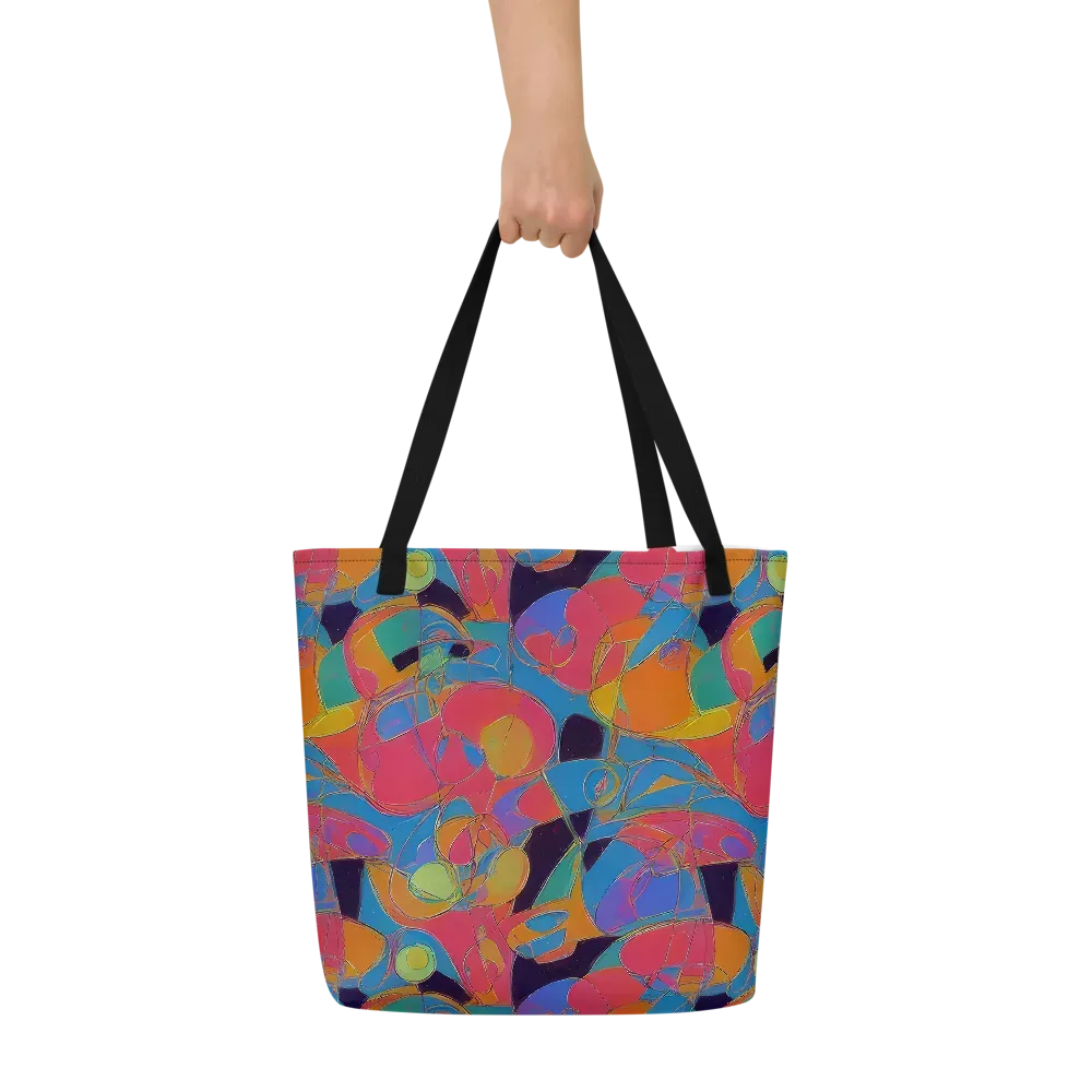Mosaic Fever on Large Tote Bag W/ Pocket — Front