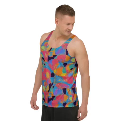 Mosaic Fever on a Men's Tank Top