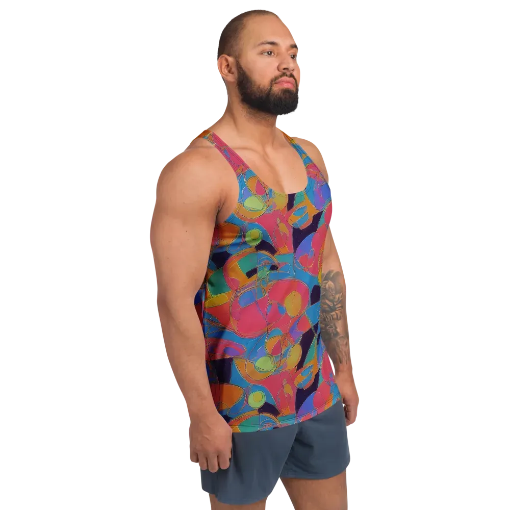 Mosaic Fever on Men's Tank Top — Right Front