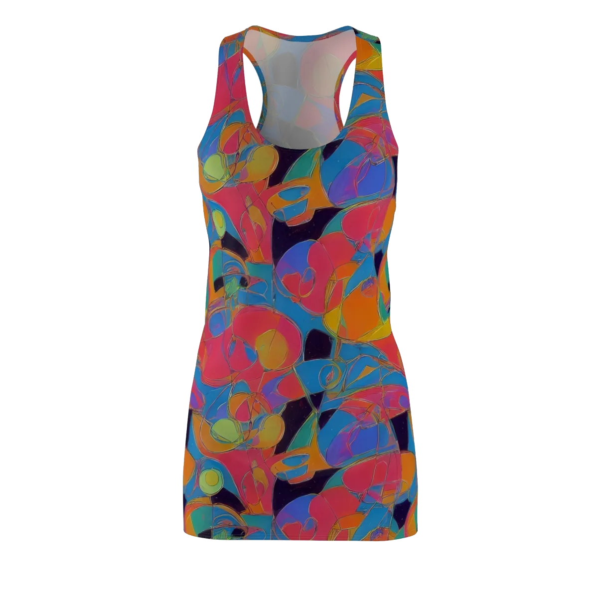 Mosaic Fever on Racerback Dress — Front