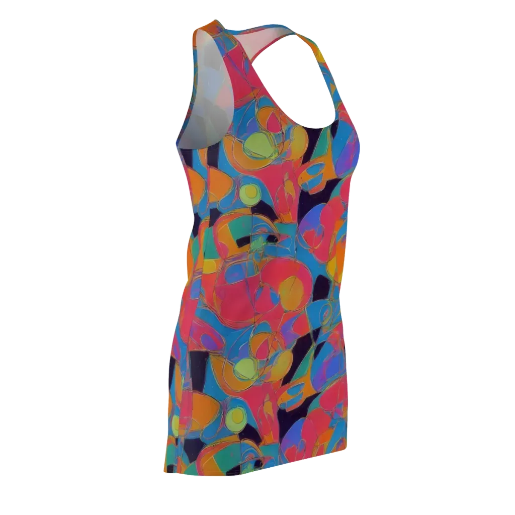 Mosaic Fever on Racerback Dress — Front Side