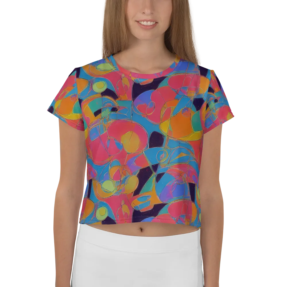 Mosaic Fever on Crop Tee — Front